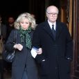 Georges Wolinski et sa femme Maryse à Paris le 10 avril 2014