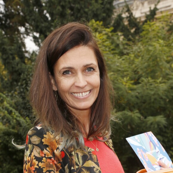 Adeline Blondieau - Arrivées des People au défilé Léonard au pavillon Ledoyen à Paris lors des collections prêtà-porter Printemps-Eté 2018 à Paris, le lundi 2 octobre 2017 © Christophe Aubert via Bestimage