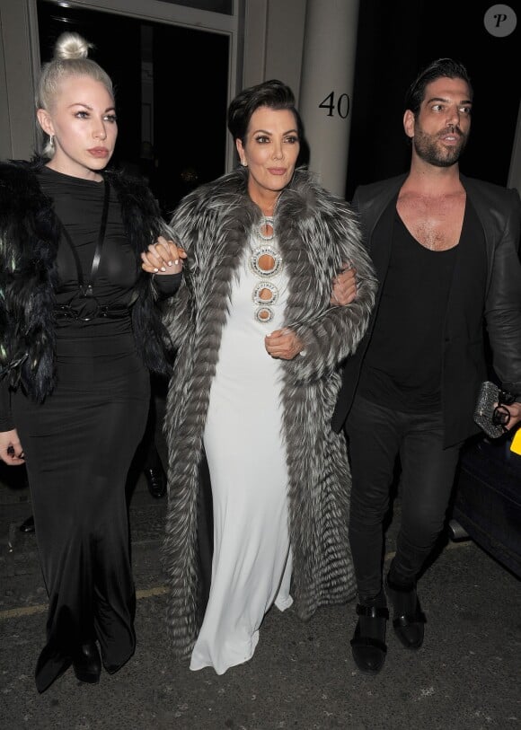 Archive - Joyce Bonelli et Kris Jenner à la sortie du club "The Arts Club" avec Joyce Bonelli à Londres, le 21 janvier 2015.