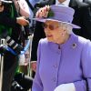 La reine Elizabeth II au Derby d'Epsom le 2 juin 2018.