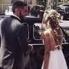 Emma et Florian de "Mariés au premier regard" le jour de leur mariage - Instagram, 15 juin 2018