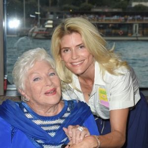 Semi-exclusif - Line Renaud et Alice Taglioni - Soirée du 90ème anniversaire de Line Renaud sur le Bateau Potel et Chabot "Pavillon Seine" à Paris le 2 juillet 2018. © Coadic Guirec/Bestimage