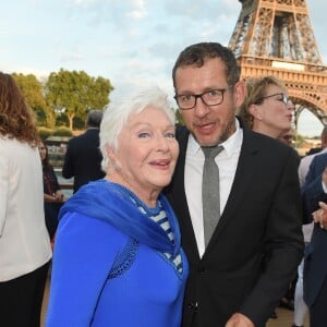 L'actrice et chancteuse Line Renaud et Dany Boon - Soirée du 90ème anniversaire de Line Renaud sur le Bateau Potel et Chabot "Pavillon Seine" à Paris le 2 juillet 2018. © Coadic Guirec/Bestimage