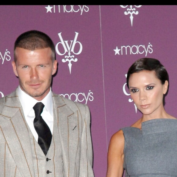 David et Victoria Beckham à New York, le 26 septembre 2008.