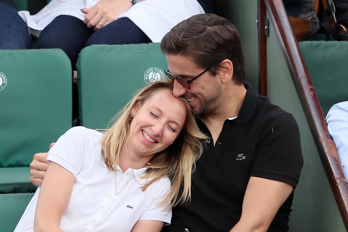 Photo Audrey Lamy Et Son Compagnon Thomas Sabatier Dans Les Tribunes Des Internationaux De