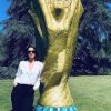 Charlotte Namura sur le plateau du Mag du Mondial sur TF1 -Instagram, juillet 2018
