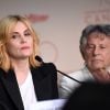 Emmanuelle Seigner et son mari Roman Polanski lors de la conférence de presse pour le film "D'après une histoire vraie" lors du 70ème Festival International du Film de Cannes. Le 27 mai 2017 © Borde-Jacovides-Moreau / Bestimage