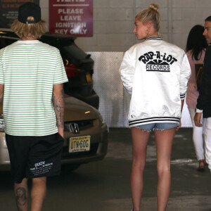 Justin Bieber et sa fiancée Hailey Baldwin se baladent dans les rues de New York le 7 juillet 2018