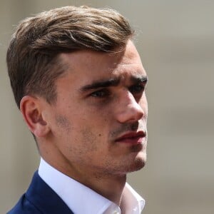 Antoine Griezmann - François Hollande reçoit l'équipe de France de football après la défaite en finale de l'Euro contre le Portugal au Palais de l'Elysée à Paris le 11 juillet 2016. © Cyril Moreau/Bestimage