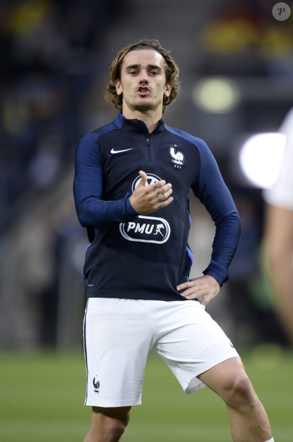 Antoine Griezmann - Match de football de qualification "France-Suède" (1-2) pour la coupe de l'UEFA à Paris.