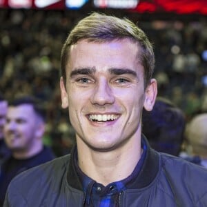 Antoine Griezmann - People assistent au match de basket de la NBA entre les Boston Celtics et les 76ers de Philadelphie à Londres le 11 janvier 2018.