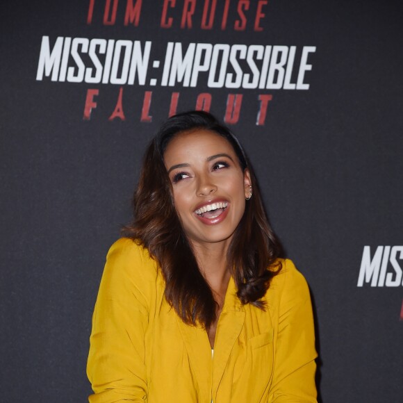 Flora Coquerel (Miss France 2013) au photocall lors de l'avant-première mondiale de "Mission: Impossible Fallout" au Palais de Chaillot à Paris, le 12 juillet 2018. © Giancarlo Gorassini/Bestimage