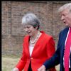 Donald Trump et le Premier ministre britannique Theresa May à Aylesbury le 13 juillet 2018