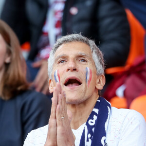 Nagui lors du match de coupe du monde opposant la France au Pérou au stade Ekaterinburg à Yekaterinburg, Russie, le 21 juin 2018. La France a gagné 1-0. © Cyril Moreau/Bestimage