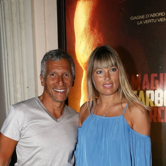 Exclusif - Nagui et sa femme Mélanie Page - Soirée du film "Carbone" après l'avant-première au cinéma Le Renaissance de Saint-Tropez, le 19 août 2017. © Dominique Jacovides/Cyril Moreau/Bestimage