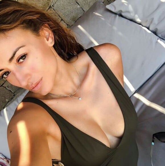 Rachel Legrain-Trapani en maillot de bain sur Instagram le 22 juillet 2018.
 