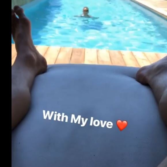 Rachel Legrain-Trapani en vacances avec Benjamon Pavard. Instagram, le 22 juillet 2018.