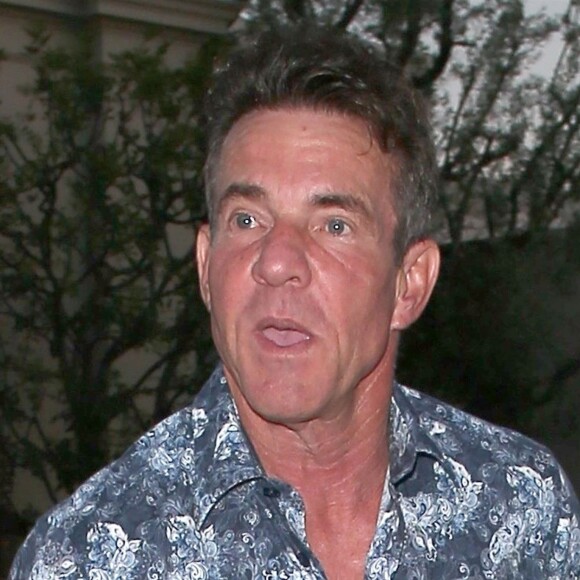 Dennis Quaid arrive au restaurant Catch à Hollywood, le 17 juillet 2018.