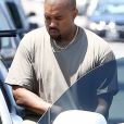 Exclusif - Kanye West est allé déjeuner au restaurant Matsuhisa à Los Angeles, le 12 juillet 2018.