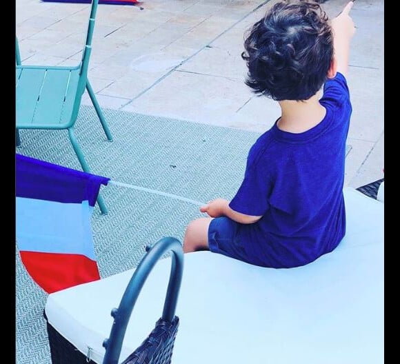 Peter, le fils de trois ans de Faustine Bollaert - Instagram, 15 juillet 2018