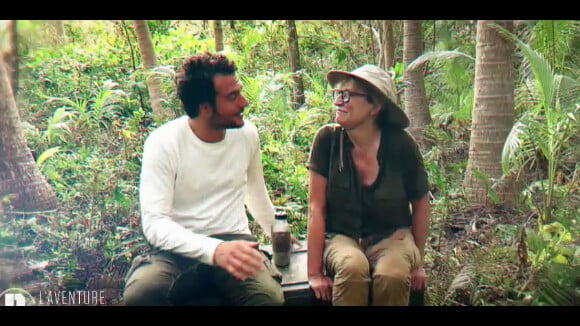 Les premières images de "L'aventure Robinson" (TF1) présentée par Denis Brogniart, avec Amir et Christine Bravo.