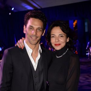 Semi-exclusif - Tomer Sisley et sa femme Sandra - Soirée du 10ème anniversaire du joaillier Akillis au Palais de Chaillot à Paris le 10 avril 2018. © Rachid Bellak / Bestimage