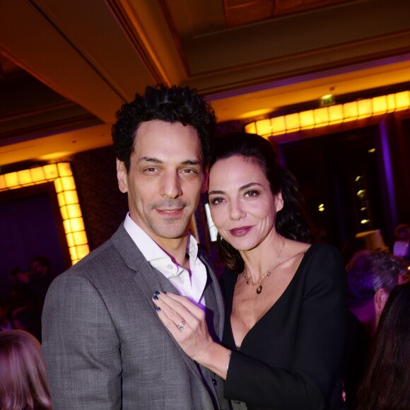 Exclusif - Tomer Sisley avec sa femme Sandra Sisley - Dîner de gala et vente aux enchère pour l'association "Sauveteurs sans frontières" ("Qui sauve une vie sauve l'humanité") à l'hôtel du collectionneur à Paris, France, le 13 février 2018. © Rachid Bellak/Bestimage