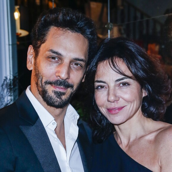 Semi-exclusif - Tomer Sisley et sa femme Sandra - Dîner de gala de l'association AEM (Un Avenir pour les Enfants du Monde) au bénéfice des enfants du Rwanda organisée par Babeth Djian au Pavillon Ledoyen à Paris, France, le 7 décembre 2017. © Olivier Borde/Bestimage