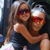 Kim Kardashian et sa fille North lors d'une balade à New York le 15 juin 2018.