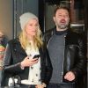 Ben Affleck et sa compagne Lindsay Shookus font du shopping chez Paragon sport à New York le 22 janvier 2018.