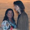 Exclusif - Pierce Brosnan est allé dîner avec sa femme Keely Shaye Smith et leur fils Dylan au restaurant Nobu à Malibu, le 24 juillet 2018.