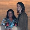 Exclusif - Pierce Brosnan est allé dîner avec sa femme Keely Shaye Smith et leur fils Dylan au restaurant Nobu à Malibu, le 24 juillet 2018.
