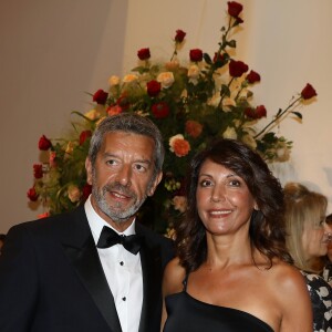 Michel Cymes et sa femme Nathalie - Arrivées des people à la 70ème édition du gala de la Croix Rouge monegasque à Monaco le 27 juillet 2018. © Dominique Jacovides/Bestimage