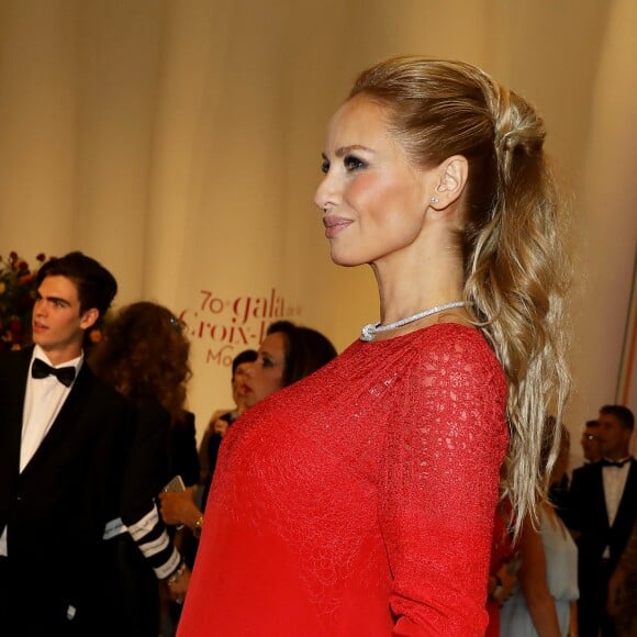 Adriana Karembeu enceinte - Arrivées des people à la 70ème édition du gala de la Croix Rouge monegasque à Monaco le 27 juillet 2018. © Dominique Jacovides/Bestimage