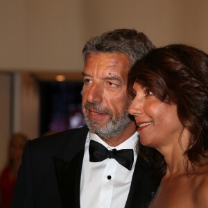 Michel Cymes et sa femme Nathalie - Arrivées des people à la 70ème édition du gala de la Croix Rouge monegasque à Monaco le 27 juillet 2018. © Dominique Jacovides/Bestimage