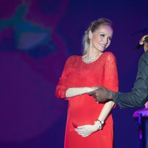 Seal et Adriana Karembeu enceinte - 70ème édition du gala de la Croix Rouge monegasque à Monaco le 27 juillet 2018. © Pierre Villard/Le Palais Princier/Monte-Carlo-SBM via Bestimage