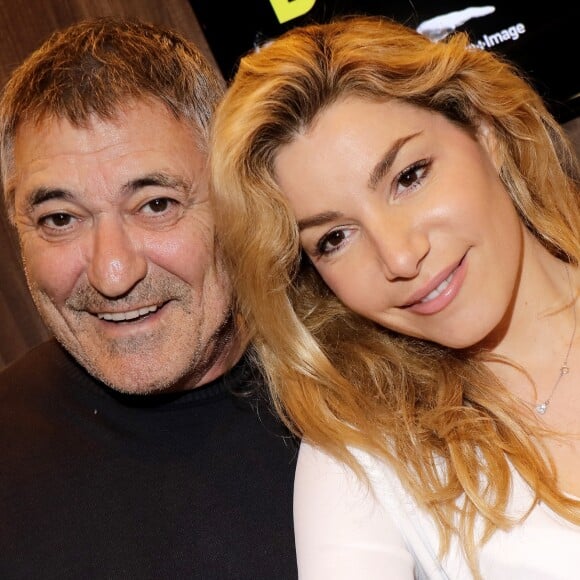 Jean-Marie Bigard avec sa femme Lola Marois Bigard - 38ème salon du livre de Paris à la Porte de Versailles le 17 mars 2018. © Cédric Periin/Bestimage