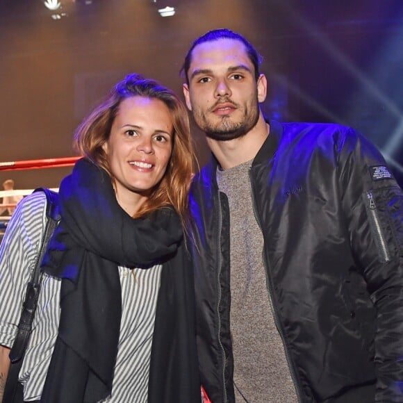 Laure Manaudou et son frère Florent Manaudou lors du gala de boxe organisé par Univent Production au Palais des Sports de Marseille le 24 mars 2018. © Bruno Bebert/Bestimage
