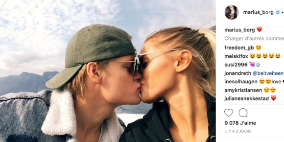 Juliane Snekkestad a commenté d'un coeur la publication Instagram du 29 juillet 2018 de son petit ami Marius Borg Hoiby, fils de la princesse Mette-Marit de Norvège, qui officialisait leur relation.