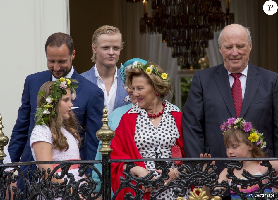 La princesse Ingrid Alexandra, le prince Haakon, Marius Borg Hoiby , la pri...