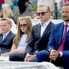 La princesse Mette-Marit et le prince héritier Haakon de Norvège, Marius Borg Hoiby, le prince Sverre Magnus et la princesse Ingrid Alexandra lors des célébrations du jubilé des 25 ans de règne du roi Harald de Norvège à Trondheim le 23 juin 2016.