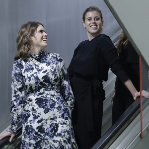 La princesse Eugenie d'York et sa soeur la princesse Beatrice d'York au siège des Nations unies à New York le 26 juillet 2018 lors d'un sommet contre l'esclavage organisé par Nexus.