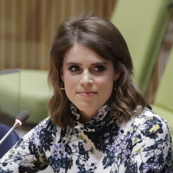 La princesse Eugenie d'York, qui dirige un collectif anti-esclavage, a pris la parole au siège des Nations unies à New York le 26 juillet 2018 lors d'un sommet contre l'esclavage organisé par Nexus.