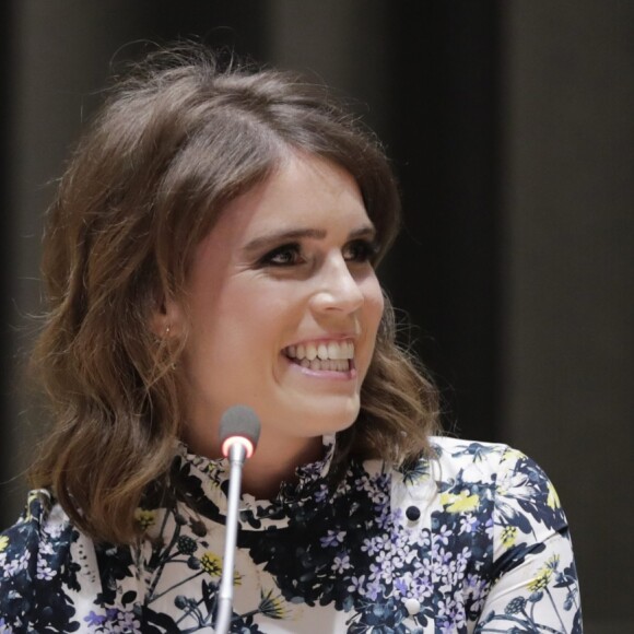 La princesse Eugenie d'York, qui dirige un collectif anti-esclavage, a pris la parole au siège des Nations unies à New York le 26 juillet 2018 lors d'un sommet contre l'esclavage organisé par Nexus.