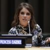 La princesse Eugenie d'York, qui dirige un collectif anti-esclavage, a pris la parole au siège des Nations unies à New York le 26 juillet 2018 lors d'un sommet contre l'esclavage organisé par Nexus.