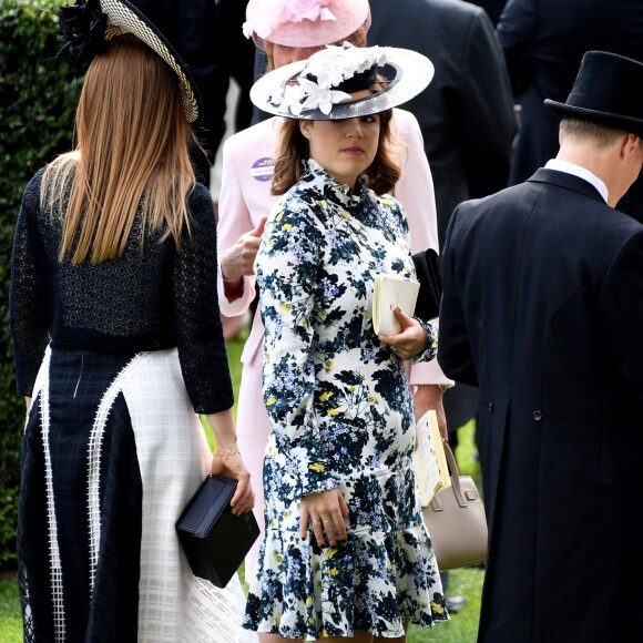 La princesse Eugenie d'York en robe Erdem au Royal Ascot le 21 juin 2018.