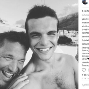 Benjamin Castaldi en vacances en Sicile avec son fils Julien - Instagram, 31 juillet 2018