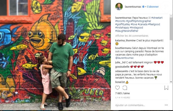 Laurent Ournac en compagnie de sa fille Capucine - Instagram, 31 juillet 2018