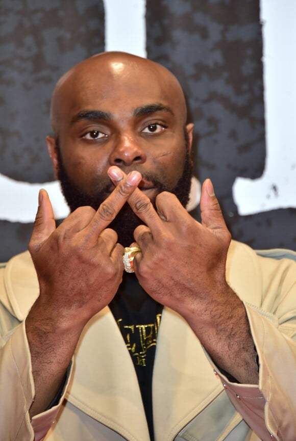 Kaaris (Okou Gnakouri) (L'équipe du film "Braqueurs The Crew") - Hommage à Brian De Palma lors du 3ème jour du 8ème Festival International du film policier de Beaune le 1er avril 2016. © Giancarlo Gorassini/Bestimage