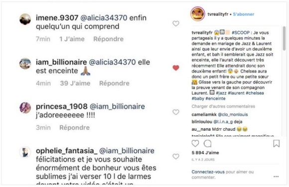Laurent (La Villa) affirme la nouvelle grossesse de sa fiancée Jazz - Instagram, 03 août 2018
